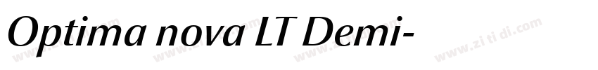 Optima nova LT Demi字体转换 Optima nova LT Demi字体转换